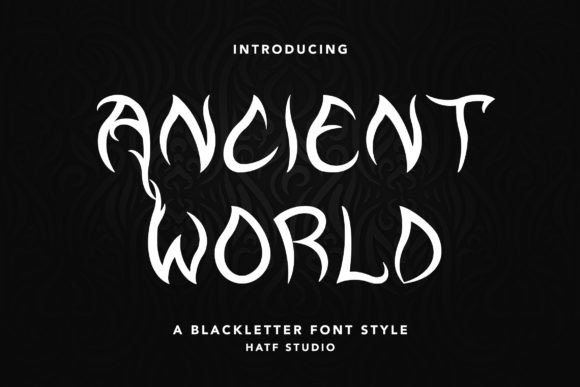 Ancient World: A Gothic Blackletter Font for Makers