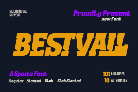 Bestvall: The Athletic Slab Serif Font for Makers