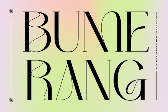 Bumerang Font: Elevate Your Brand with Art Nouveau Style