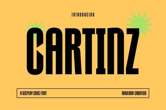Cartinz: The Sharp Condensed Font for Bold Campaigns
