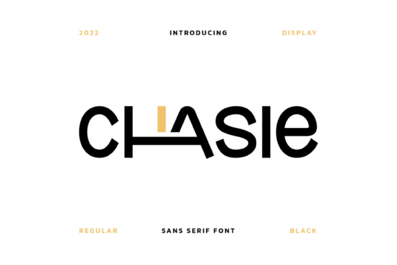 Chasie: A Whimsical Sans Serif Display Font for Modern Branding