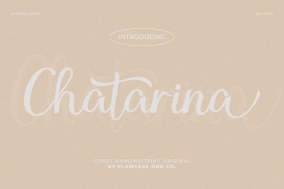 Chatarina: A Sweet Script Font for Elegant Branding