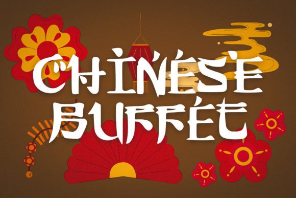 Chinese Buffet Font: A Decorative Typeface for Crafters