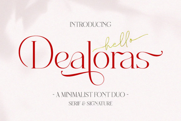 Dealoras Trio: The Complete Typeface for Small Business Branding