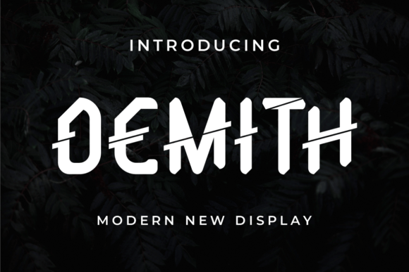 Demith: A Modern Sans Serif Font for Bold Editorial Design