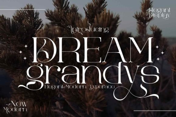 Dream Grandys: A Luxurious Serif Font for Makers