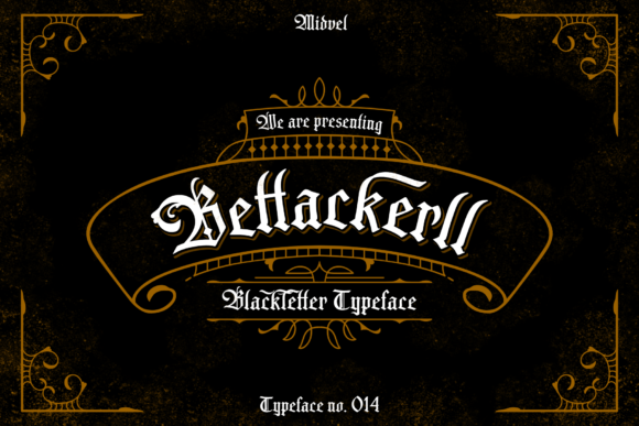 Elevate Your Brand Identity with the Bettackerll Typeface