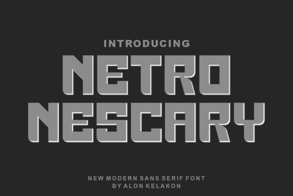 Elevate Your Crafts with Netro Nescary Display Font