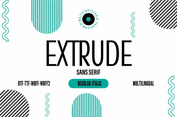 Extrude: A Condensed Typeface for Modern Editorial Design