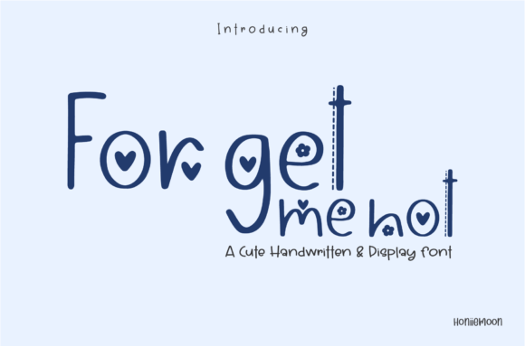 Forget Me Not Font: A Playful Typeface for Crafters