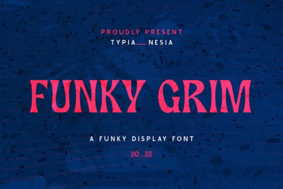 Funky Grim: The Playful Retro Horror Display Font for Bold Brands
