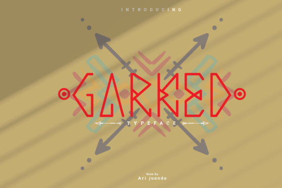 Garked: A Nordic Rune Display Font for Makers