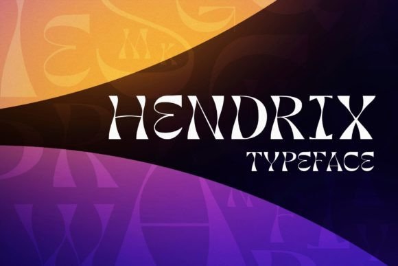Hendrix: The Art Nouveau Display Font for Bold Campaigns