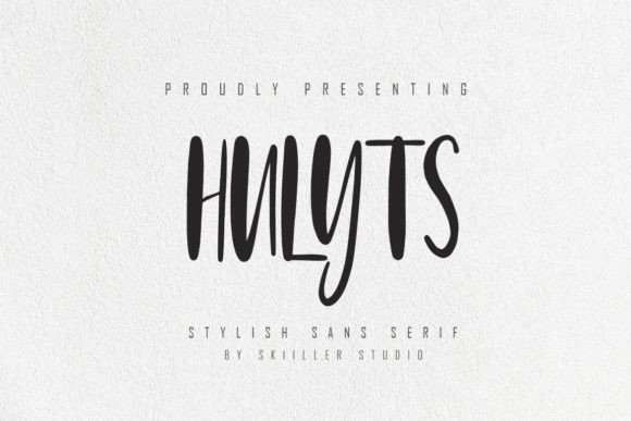 Hulyts: A Bold Typeface for Modern Editorial Design