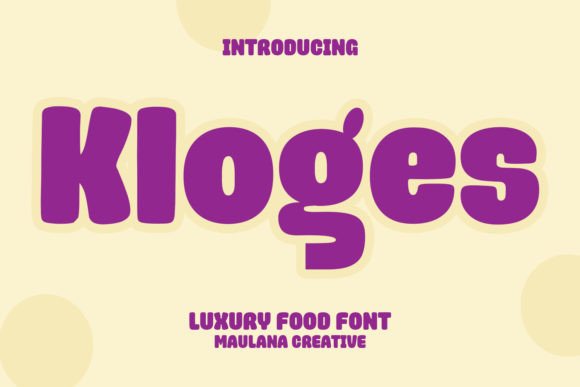 Kloges: A Casual Sans Serif Display Font for Modern Brands