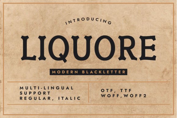 Liquore Font Review: The Ultimate Vintage Blackletter for Design