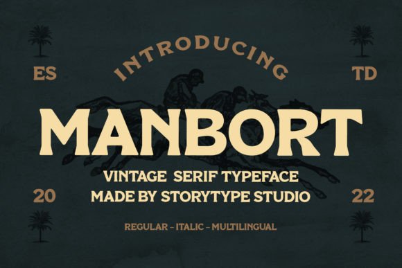 Manbort: A Vintage Serif Typeface for Digital Branding
