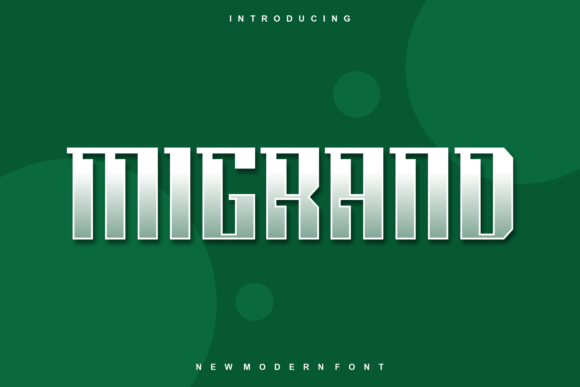Migrand: A Modern Sans Serif Typeface for Editorial Design