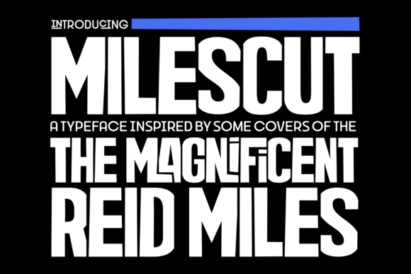 Milescut: A Bold Display Typeface for Modern Branding