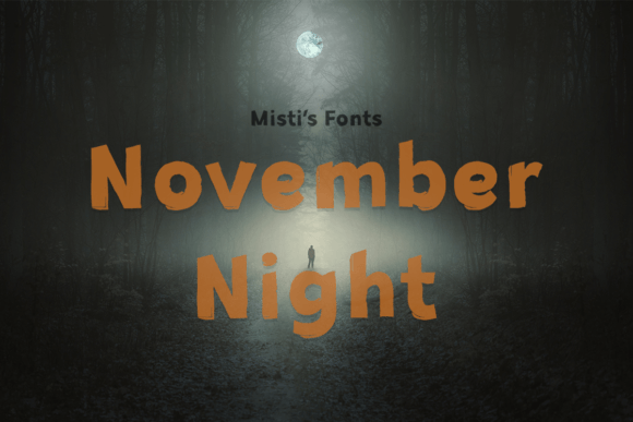 November Night: A Grunge Display Font for Makers