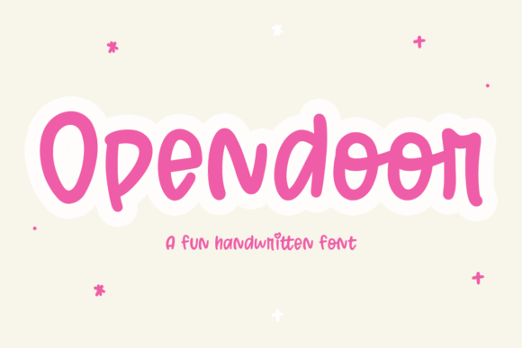 Opendoor: A Whimsical Script Handwritten Font for Campaigns