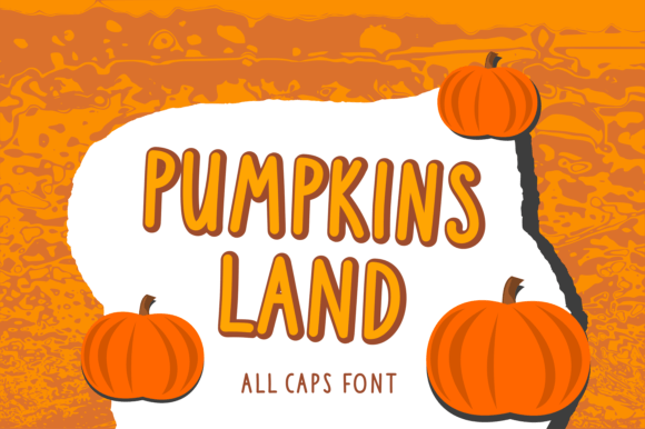 Pumpkinsland: A Tall Display Font for Bold Branding