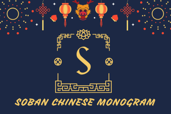 Soban Chinese Monogram: A Premium Decorative Font Review