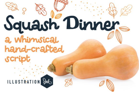 Squash Dinner: A Bold Script Font for Brand Growth