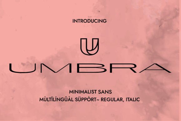 Umbra: The Cute Extended Sans Serif Typeface for Makers